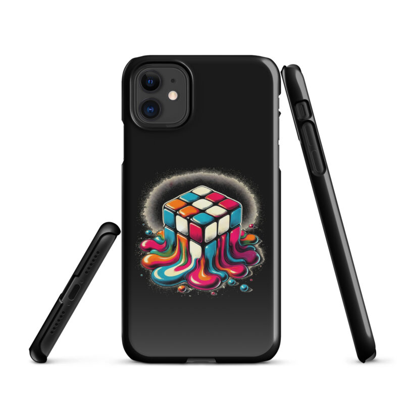 Schmelzender vintage Zauberwürfel Snapcase iPhone®-Hülle – Accessoires – klamottn.de