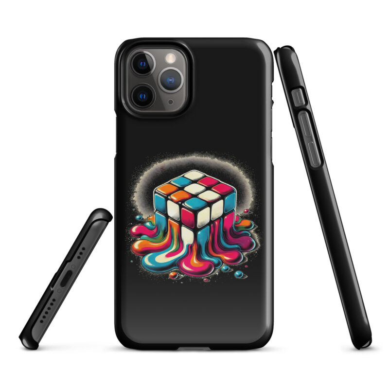 Schmelzender vintage Zauberwürfel Snapcase iPhone®-Hülle – Accessoires – klamottn.de