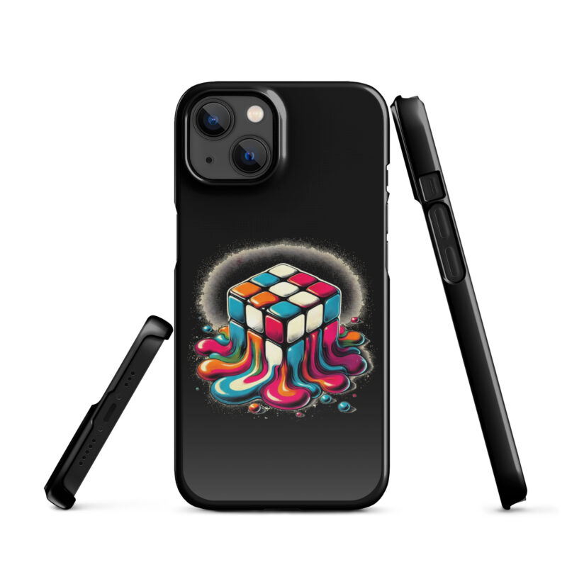 Schmelzender vintage Zauberwürfel Snapcase iPhone®-Hülle – Accessoires – klamottn.de