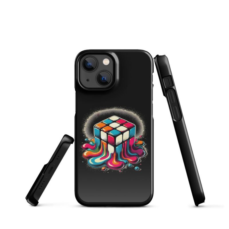 Schmelzender vintage Zauberwürfel Snapcase iPhone®-Hülle – Accessoires – klamottn.de