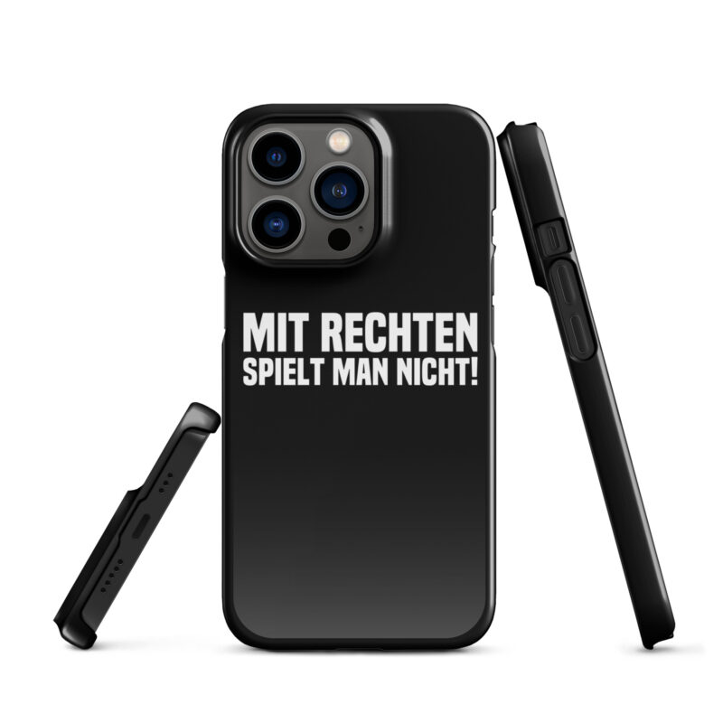Mit Rechten spielt man nicht Snapcase iPhone®-Hülle – Accessoires – klamottn.de