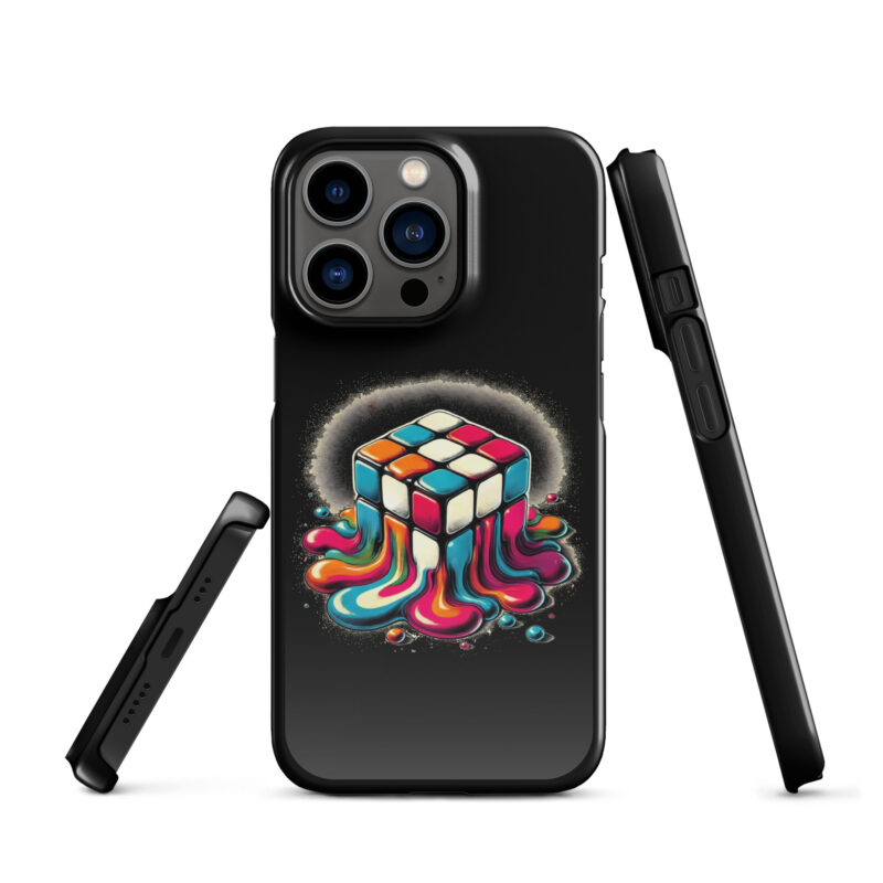 Schmelzender vintage Zauberwürfel Snapcase iPhone®-Hülle – Accessoires – klamottn.de