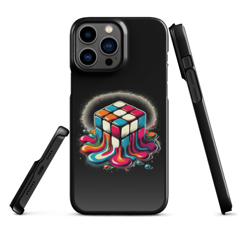 Schmelzender vintage Zauberwürfel Snapcase iPhone®-Hülle – Accessoires – klamottn.de