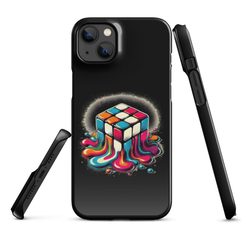 Schmelzender vintage Zauberwürfel Snapcase iPhone®-Hülle – Accessoires – klamottn.de