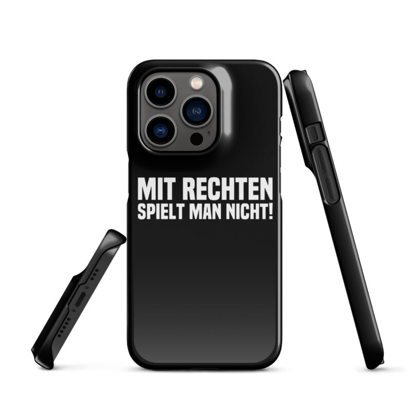 Mit Rechten spielt man nicht Snapcase iPhone®-Hülle – Accessoires – klamottn.de