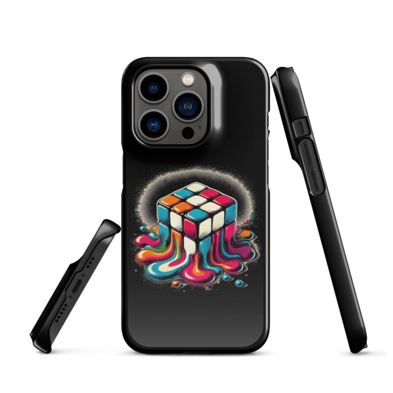 Schmelzender vintage Zauberwürfel Snapcase iPhone®-Hülle – Accessoires – klamottn.de