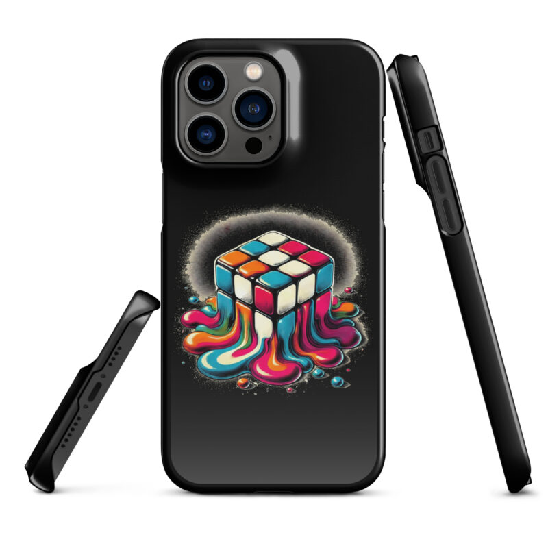 Schmelzender vintage Zauberwürfel Snapcase iPhone®-Hülle – Accessoires – klamottn.de