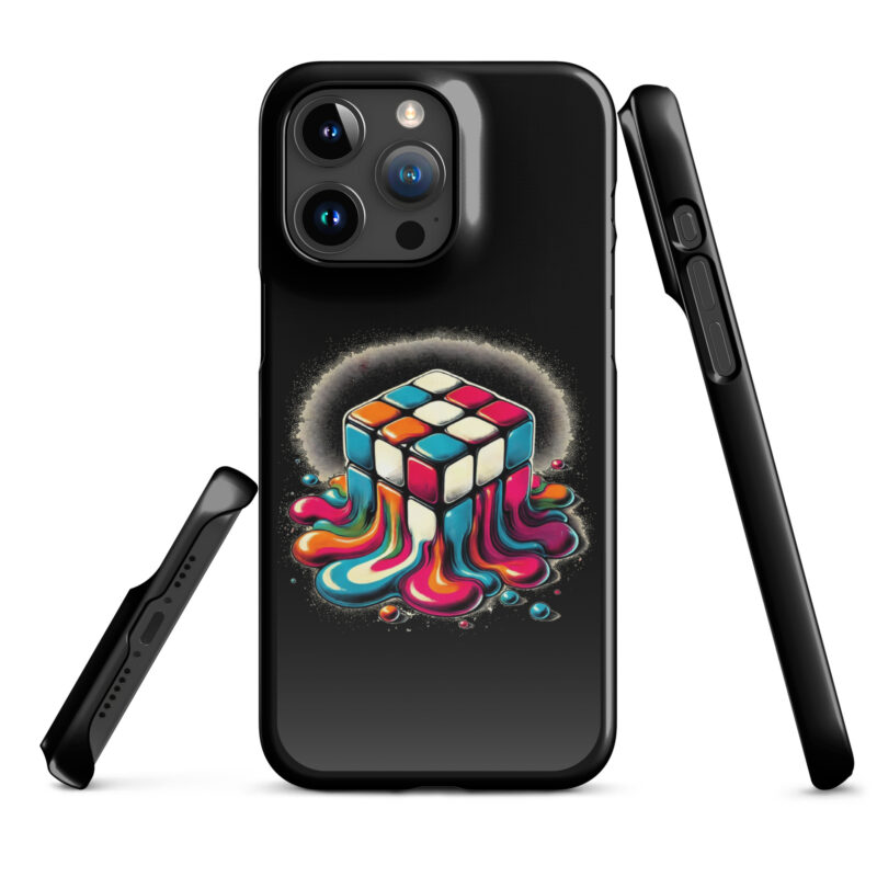 Schmelzender vintage Zauberwürfel Snapcase iPhone®-Hülle – Accessoires – klamottn.de