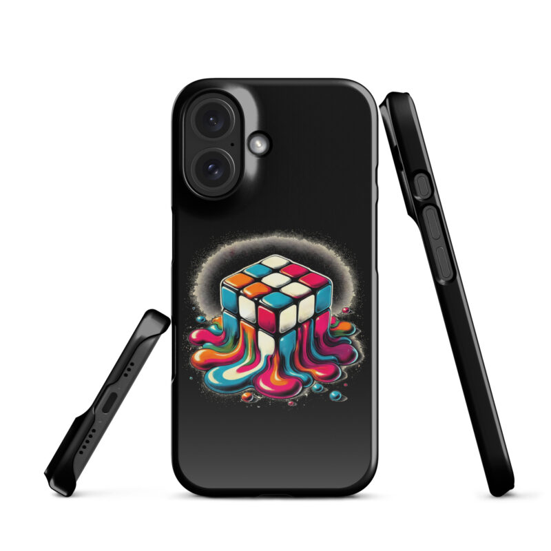Schmelzender vintage Zauberwürfel Snapcase iPhone®-Hülle – Accessoires – klamottn.de