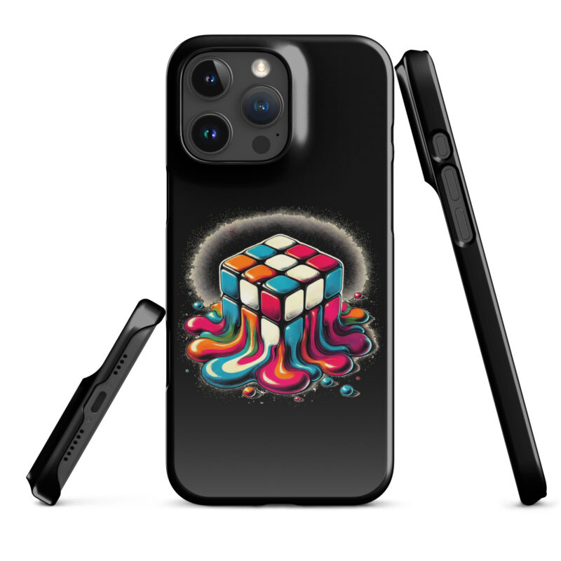 Schmelzender vintage Zauberwürfel Snapcase iPhone®-Hülle – Accessoires – klamottn.de