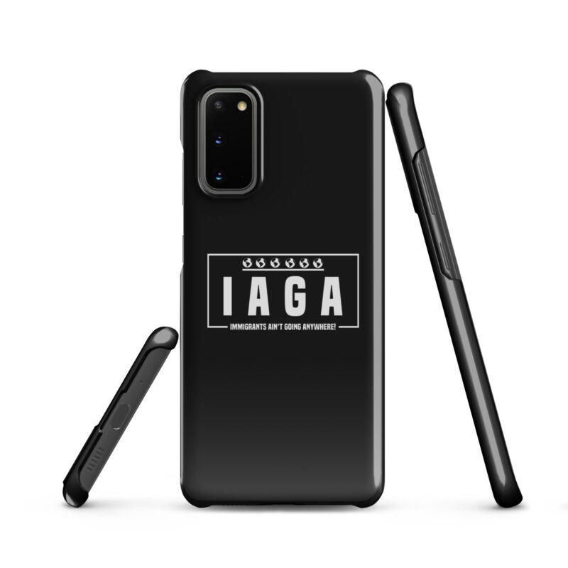 IAGA – Immigrants Ain’t Going Anywhere Snapcase Samsung®-Hülle – Accessoires – klamottn.de