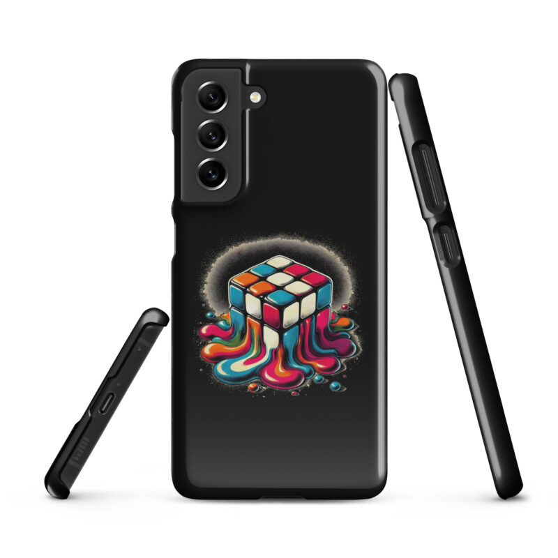 Schmelzender vintage Zauberwürfel Snapcase Samsung®-Hülle – Accessoires – klamottn.de