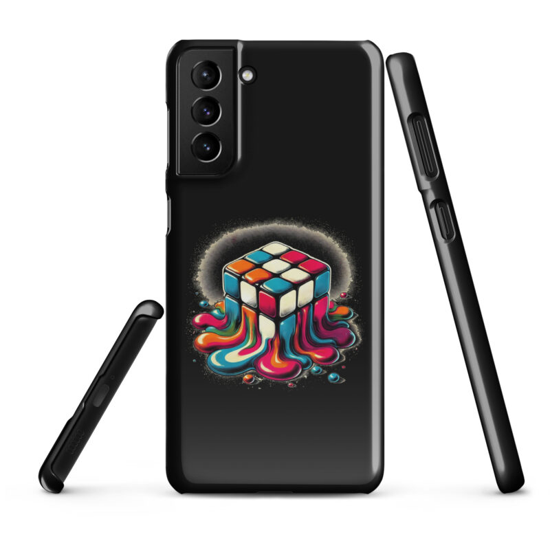 Schmelzender vintage Zauberwürfel Snapcase Samsung®-Hülle – Accessoires – klamottn.de