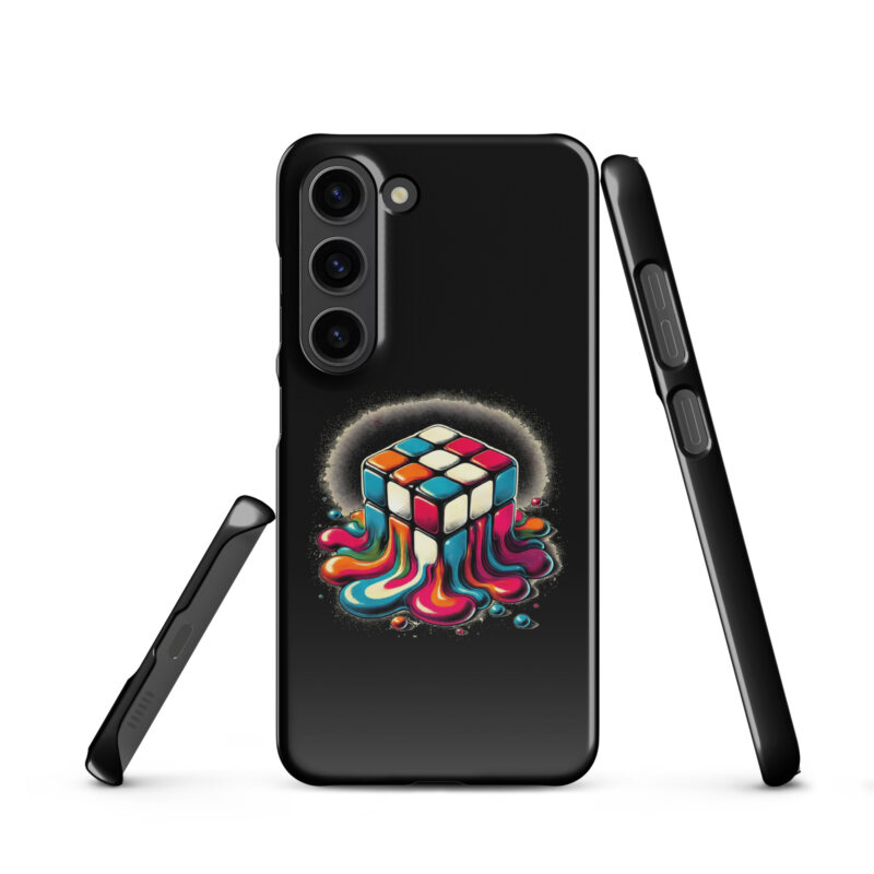Schmelzender vintage Zauberwürfel Snapcase Samsung®-Hülle – Accessoires – klamottn.de