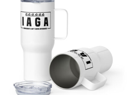 IAGA – Immigrants Ain’t Going Anywhere Reisebecher mit Griff – Accessoires – klamottn.de IAGA – Immigrants Ain’t Going Anywhere Reisebecher mit Griff – Accessoires – klamottn.de