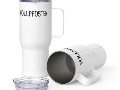 Vollpfosten Reisebecher mit Griff – Accessoires – klamottn.de Vollpfosten Reisebecher mit Griff – Accessoires – klamottn.de