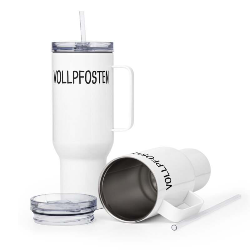 Vollpfosten Reisebecher mit Griff – Accessoires – klamottn.de