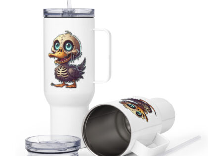 Gruselvogel Reisebecher mit Griff – Accessoires – klamottn.de Gruselvogel Reisebecher mit Griff – Accessoires – klamottn.de
