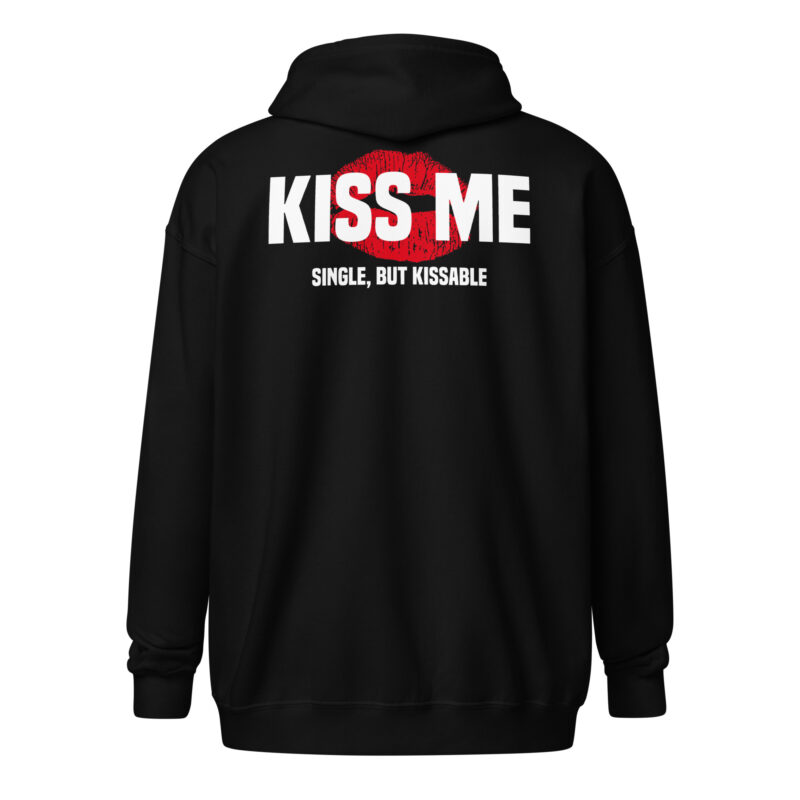 Kiss Me – Single, but Kissable Unisex-Zip-Hoodie – Jacken – klamottn.de