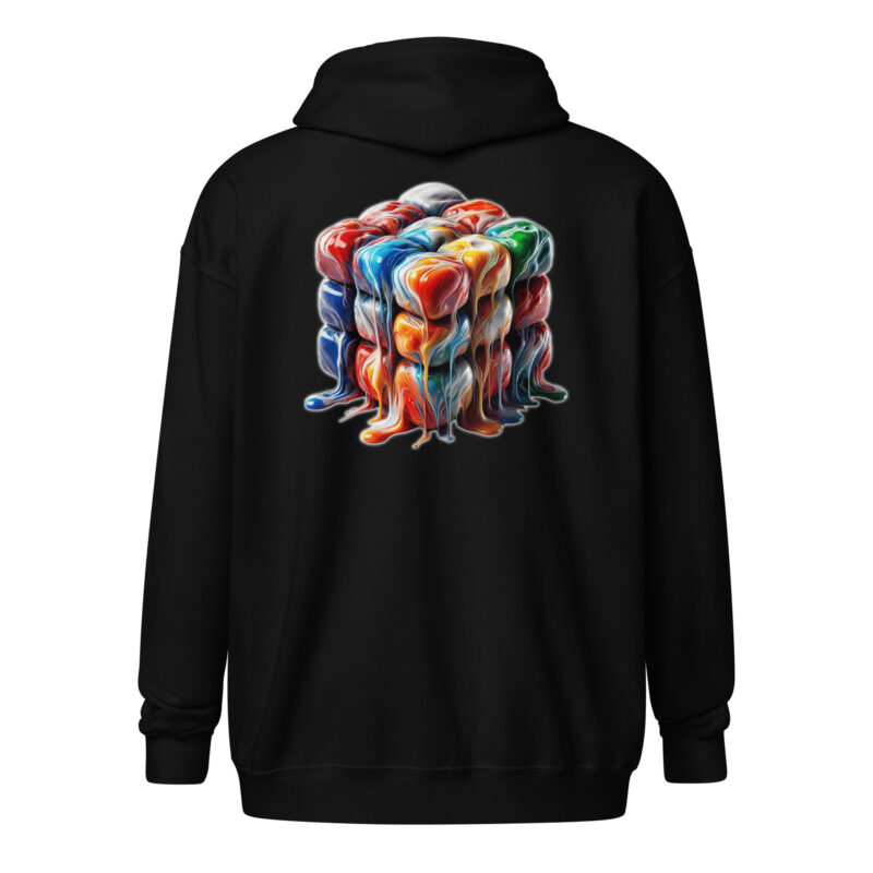 Flüssiger Zauberwürfel Unisex-Zip-Hoodie – Jacken – klamottn.de