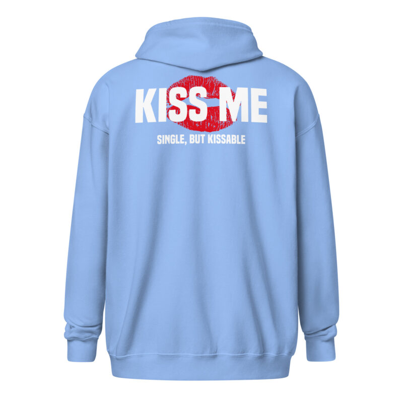 Kiss Me – Single, but Kissable Unisex-Zip-Hoodie – Jacken – klamottn.de