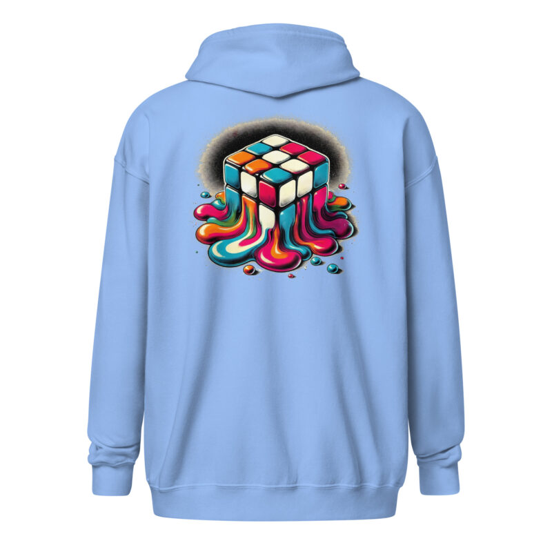 Schmelzender vintage Zauberwürfel Unisex-Zip-Hoodie – Jacken – klamottn.de
