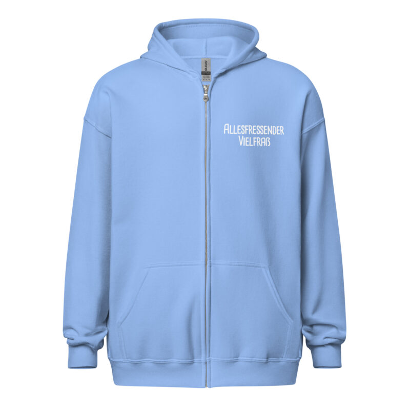 Allesfressender Vielfraß Unisex-Zip-Hoodie