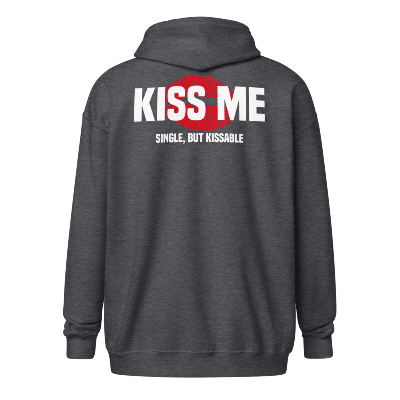 Kiss Me – Single, but Kissable Unisex-Zip-Hoodie – Jacken – klamottn.de