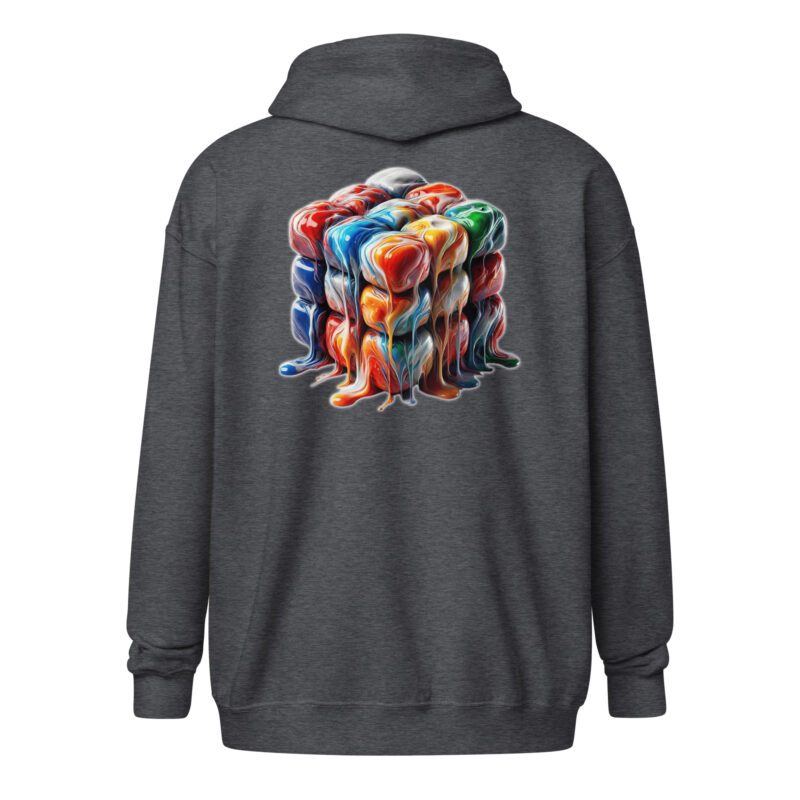 Flüssiger Zauberwürfel Unisex-Zip-Hoodie – Jacken – klamottn.de