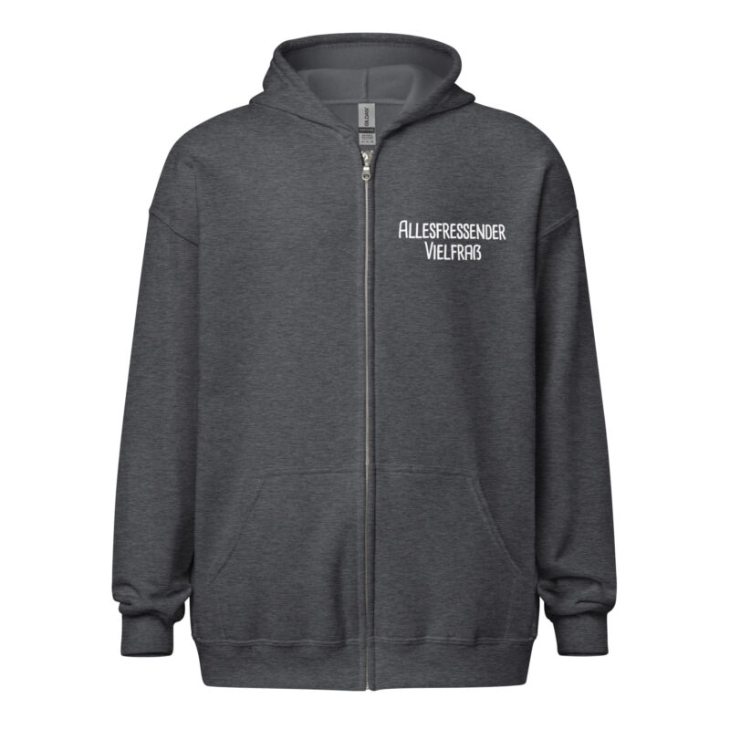 Allesfressender Vielfraß Unisex-Zip-Hoodie