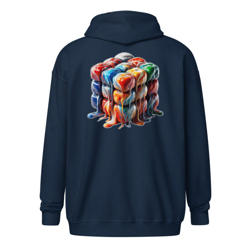 Flüssiger Zauberwürfel Unisex-Zip-Hoodie – Jacken – klamottn.de