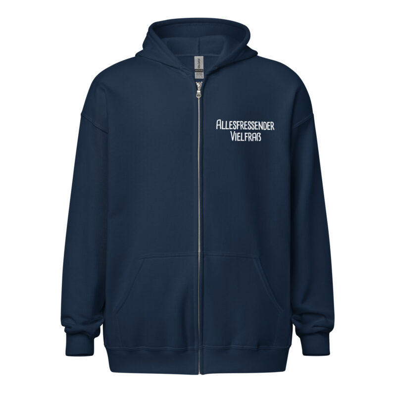 Allesfressender Vielfraß Unisex-Zip-Hoodie