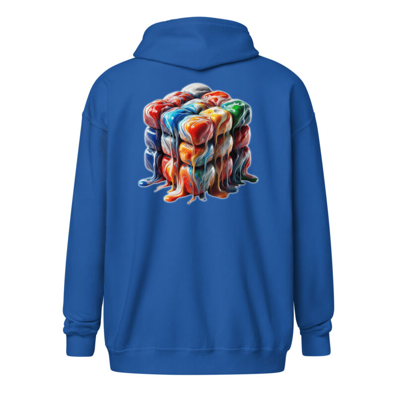 Flüssiger Zauberwürfel Unisex-Zip-Hoodie – Jacken – klamottn.de