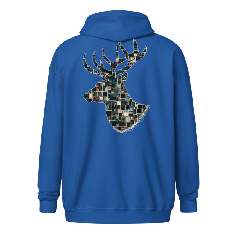 Mosaik-Hirsch Unisex-Zip-Hoodie – Jacken – klamottn.de