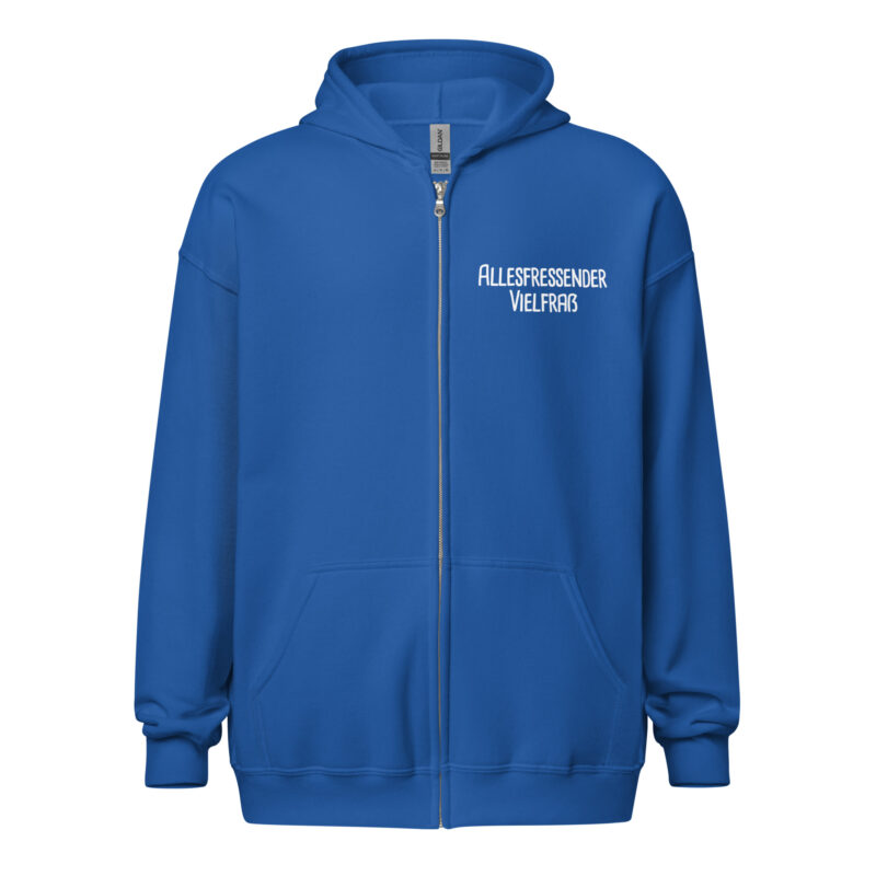 Allesfressender Vielfraß Unisex-Zip-Hoodie