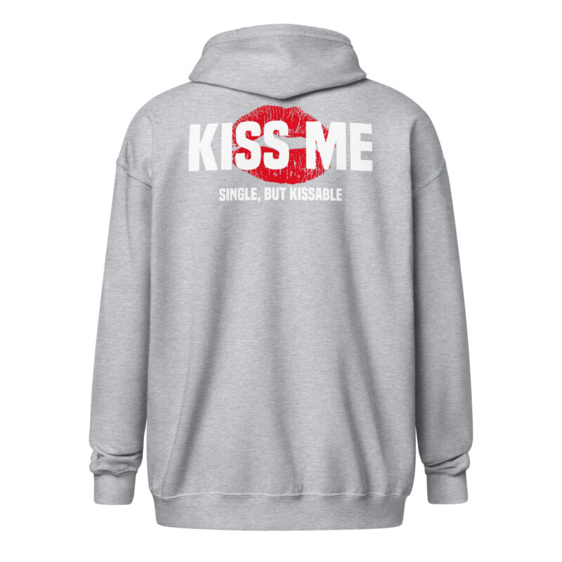 Kiss Me – Single, but Kissable Unisex-Zip-Hoodie – Jacken – klamottn.de