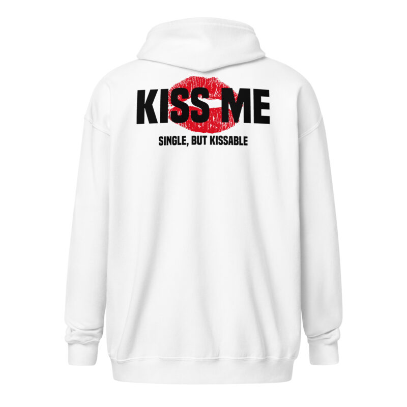 Kiss Me – Single, but Kissable Unisex-Zip-Hoodie – Jacken – klamottn.de