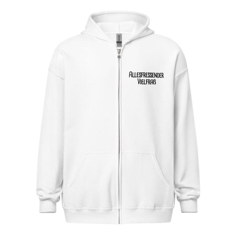 Allesfressender Vielfraß Unisex-Zip-Hoodie