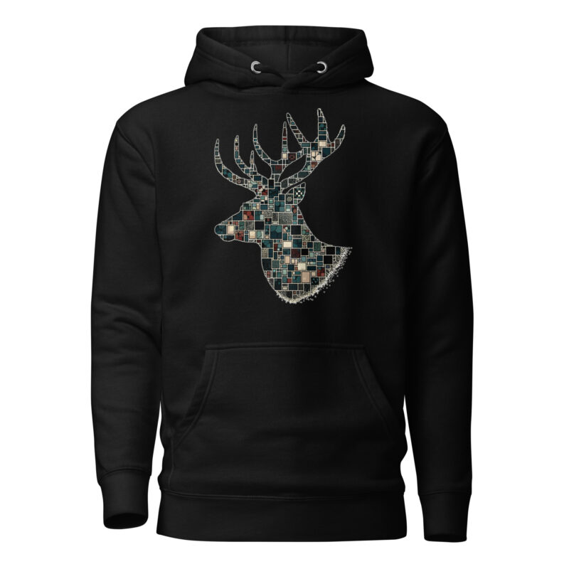 Mosaik-Hirsch Unisex-Hoodie