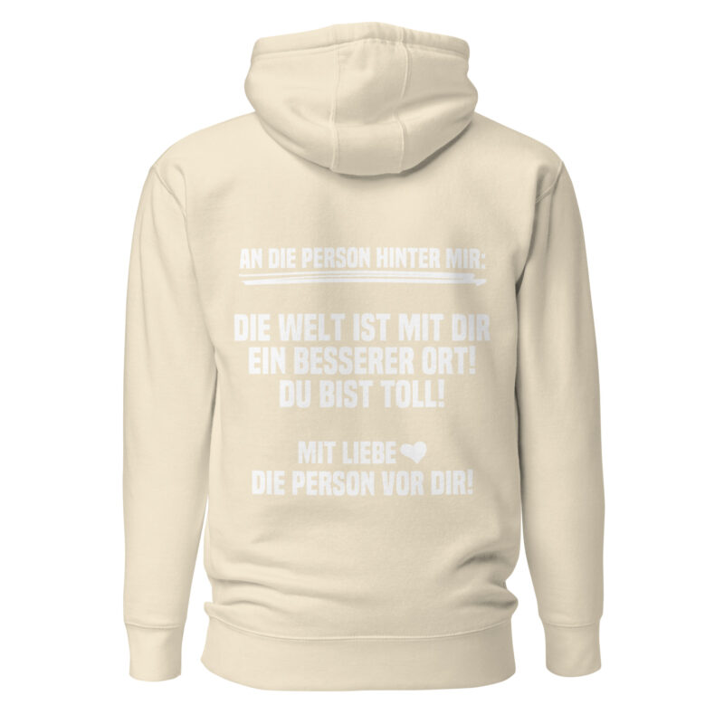 An die Person hinter mir Unisex-Hoodie