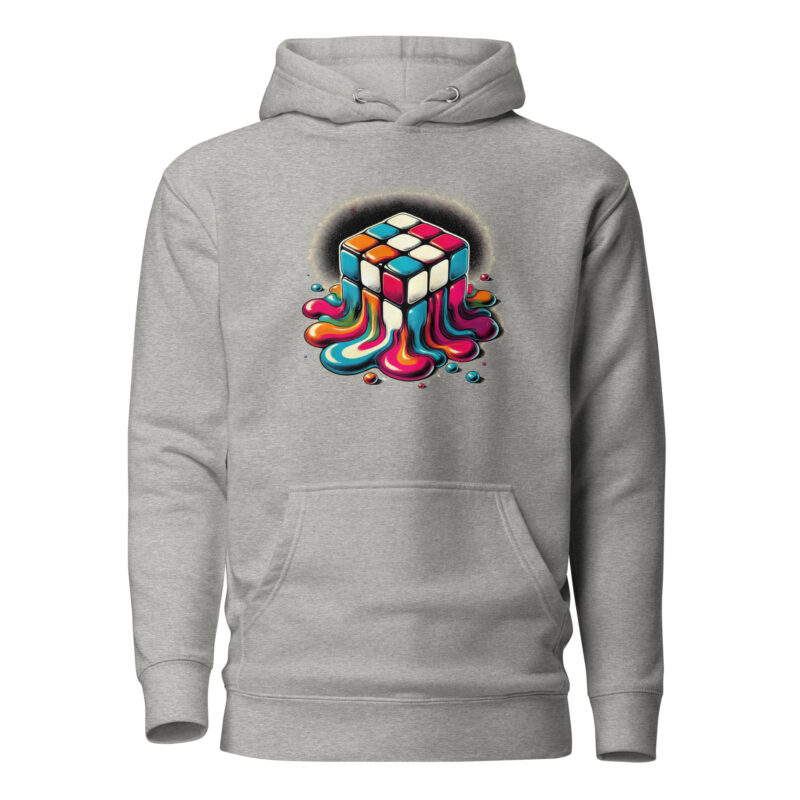 Schmelzender vintage Zauberwürfel Unisex-Hoodie