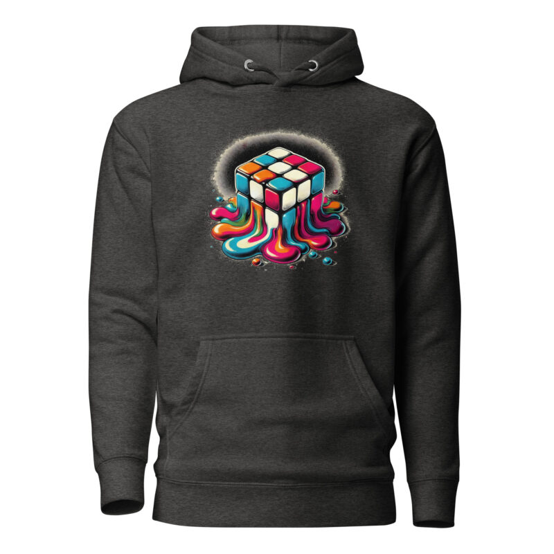 Schmelzender vintage Zauberwürfel Unisex-Hoodie