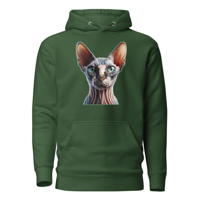 Mystische Sphynx-Katze Unisex-Hoodie