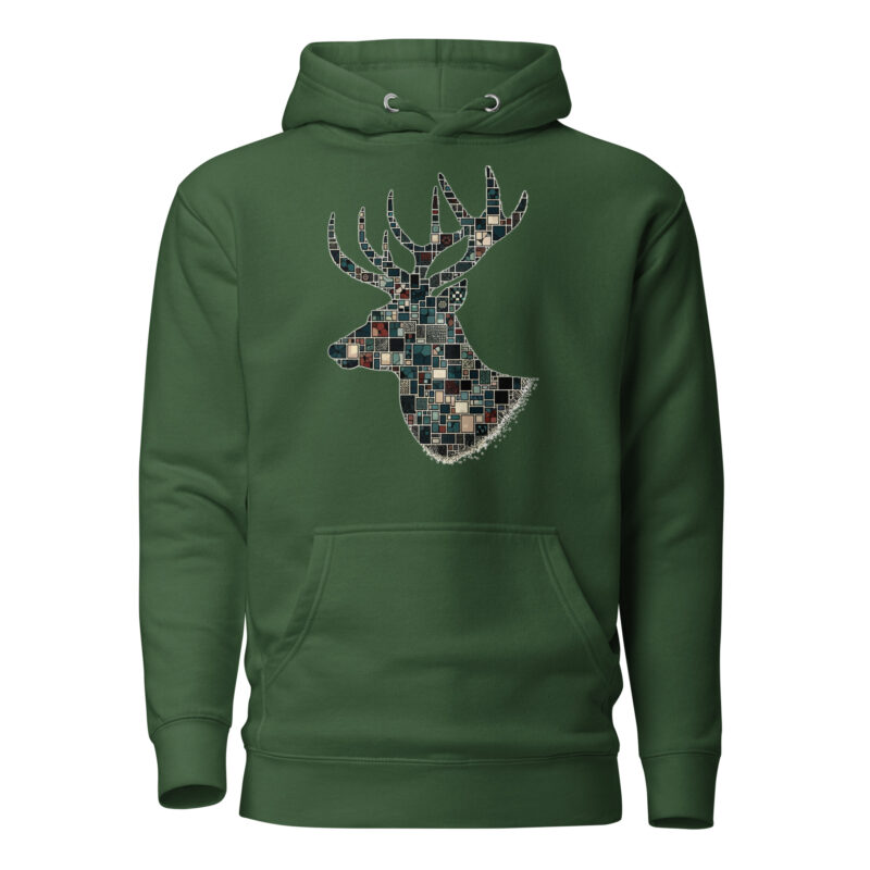 Mosaik-Hirsch Unisex-Hoodie