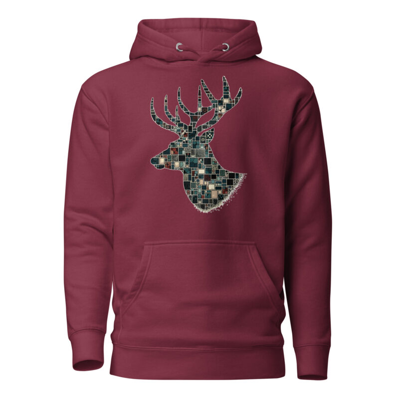 Mosaik-Hirsch Unisex-Hoodie