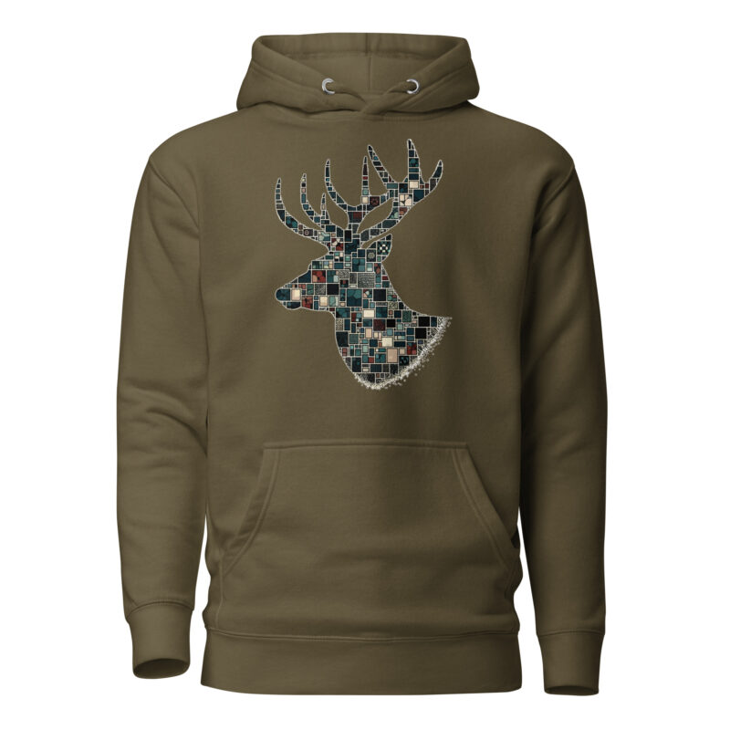 Mosaik-Hirsch Unisex-Hoodie