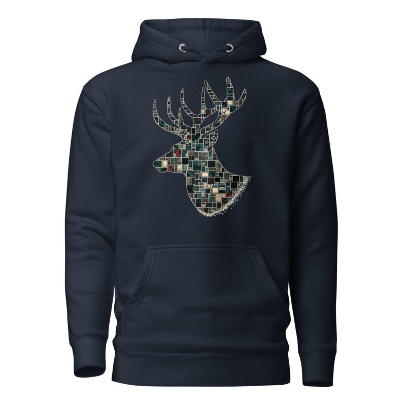 Mosaik-Hirsch Unisex-Hoodie