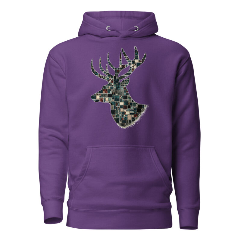 Mosaik-Hirsch Unisex-Hoodie