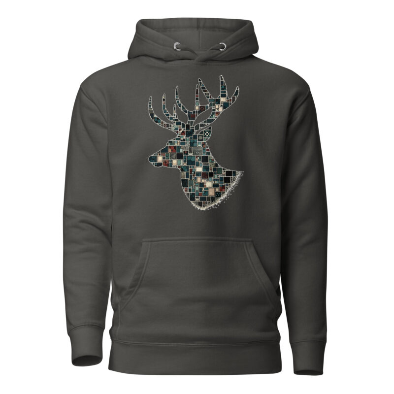 Mosaik-Hirsch Unisex-Hoodie