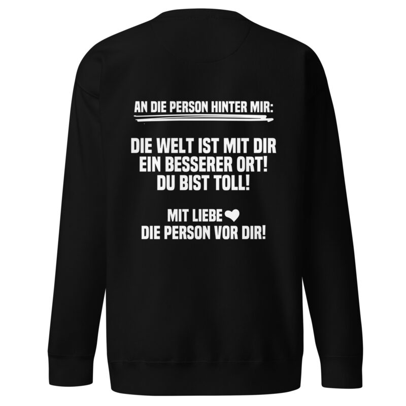 An die Person hinter mir Unisex-Sweatshirt – Sweatshirts – klamottn.de